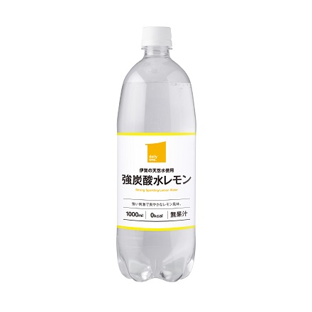 伊賀の天然水使用　強炭酸水レモン １０００ｍｌ